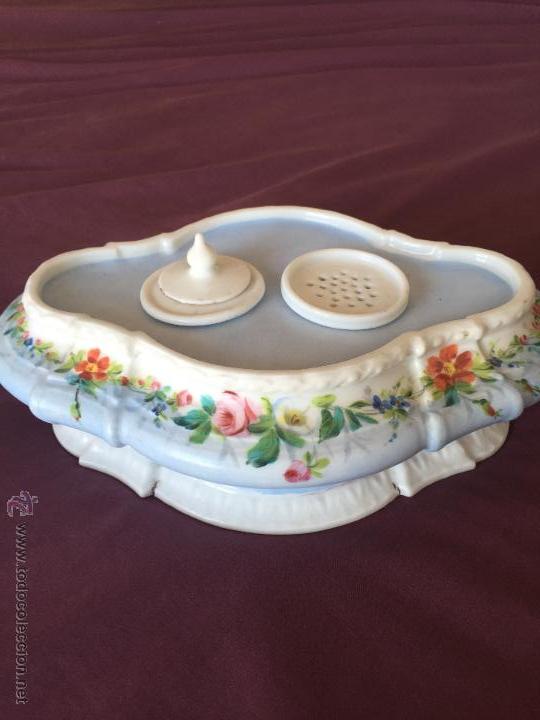 Antig&uuml;edades: ESCRIBANIA PORCELANA - Foto 1