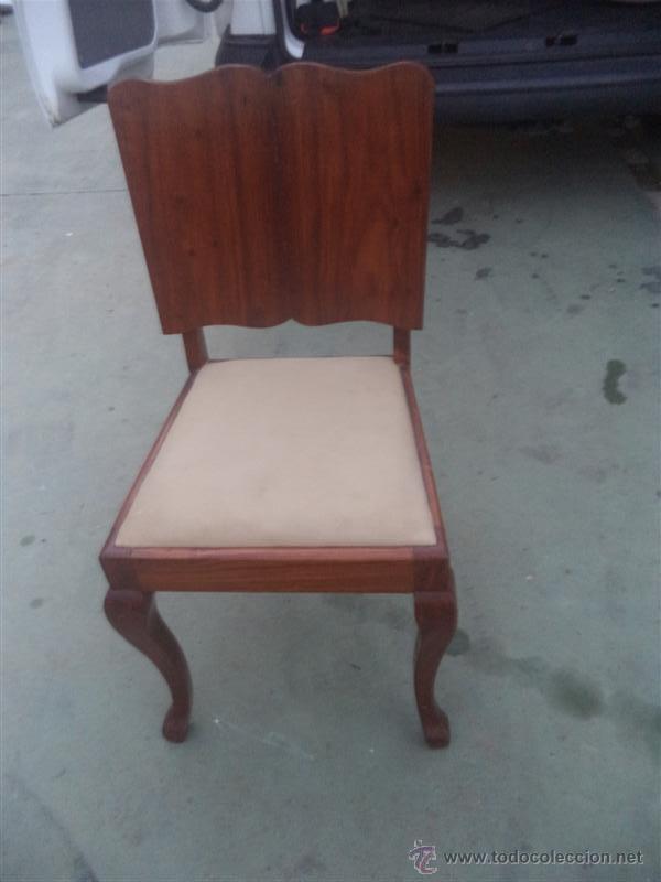 Antig&uuml;edades: silla de madera de teka - Foto 1