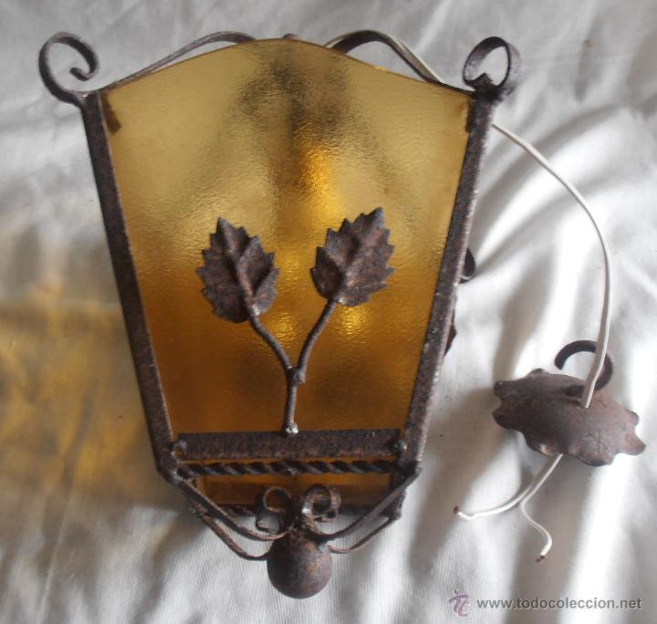 Antig&uuml;edades: FAROL ANTIGUO DE FORJA, - Foto 3