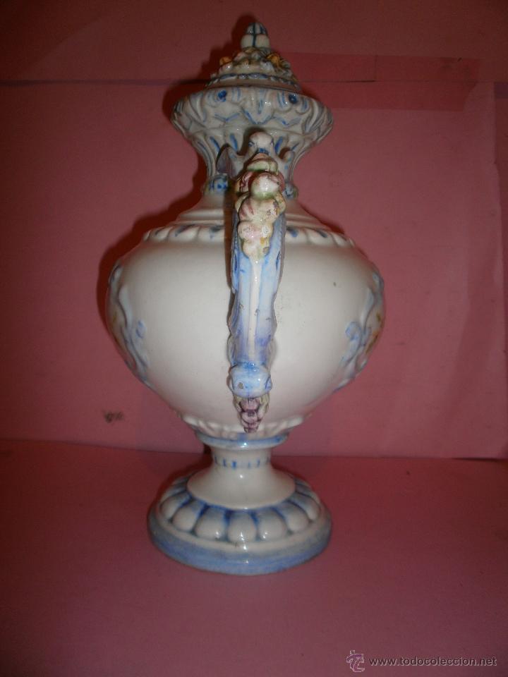 Antig&uuml;edades: JARRON DE CERAMICA PARA CENTRO DE MESA  S-XIX - Foto 4