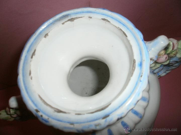 Antig&uuml;edades: JARRON DE CERAMICA PARA CENTRO DE MESA  S-XIX - Foto 7