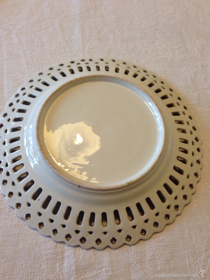 Antig&uuml;edades: Plato de boda de porcelana - Foto 2