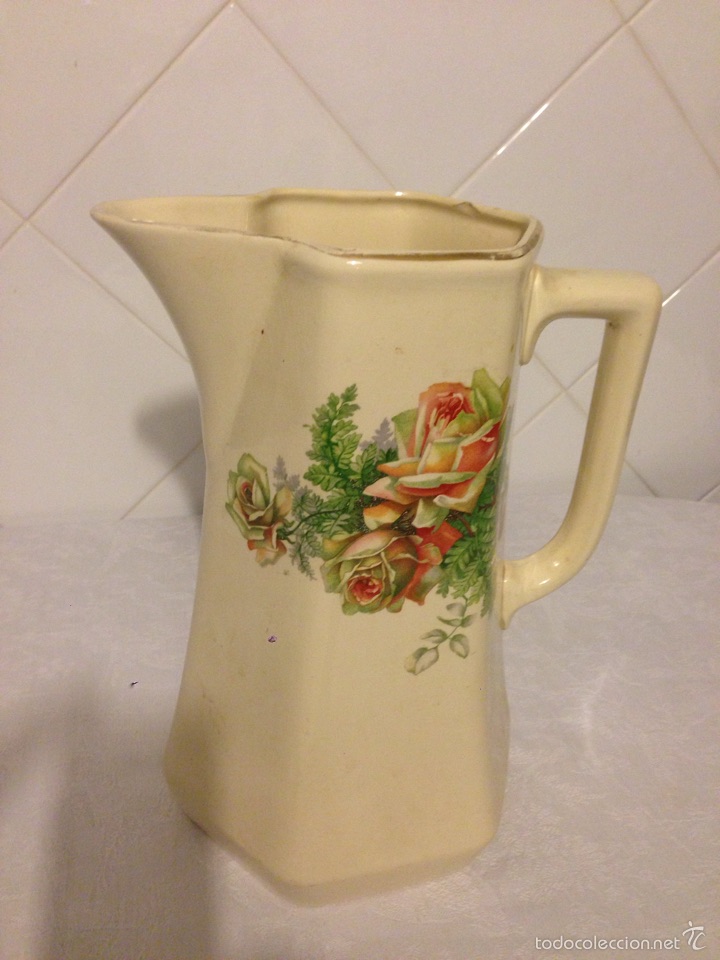 Antig&uuml;edades: Jarra de porcelana de serreguemines - Foto 3