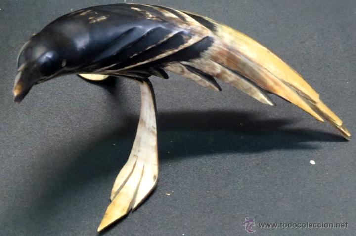 Antig&uuml;edades: CUERNO TALLADO EN FORMA DE P&Aacute;JARO - Foto 3