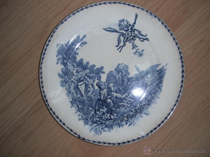 Antig&uuml;edades: plato ceramica san denis - Foto 1