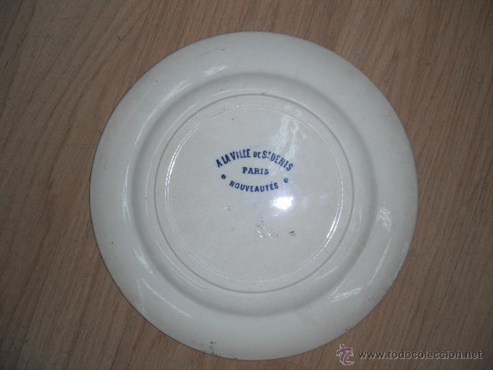 Antig&uuml;edades: plato ceramica san denis - Foto 2