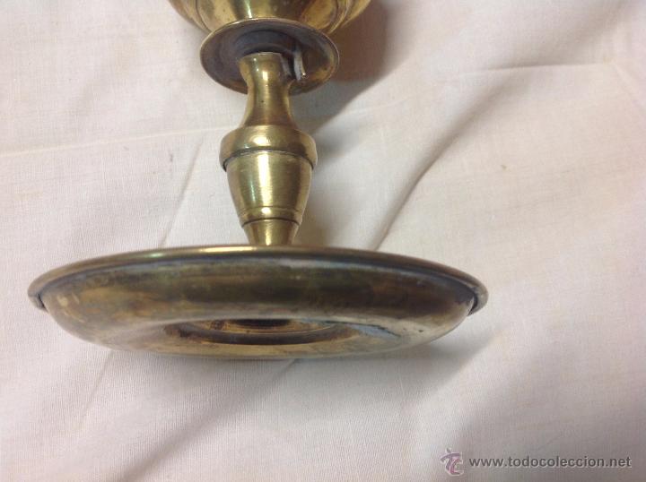 Antig&uuml;edades: candil velon llumeta de bronce - Foto 4