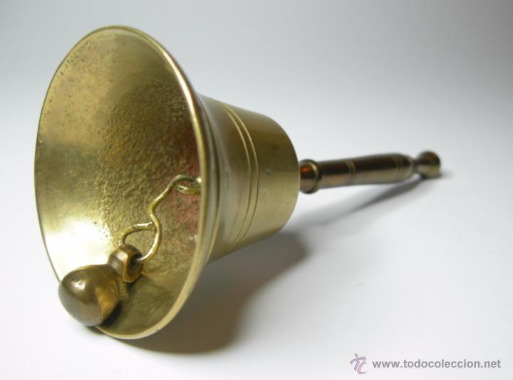 Antig&uuml;edades: CAMPANILLA DE BRONCE 13 CM - Foto 1