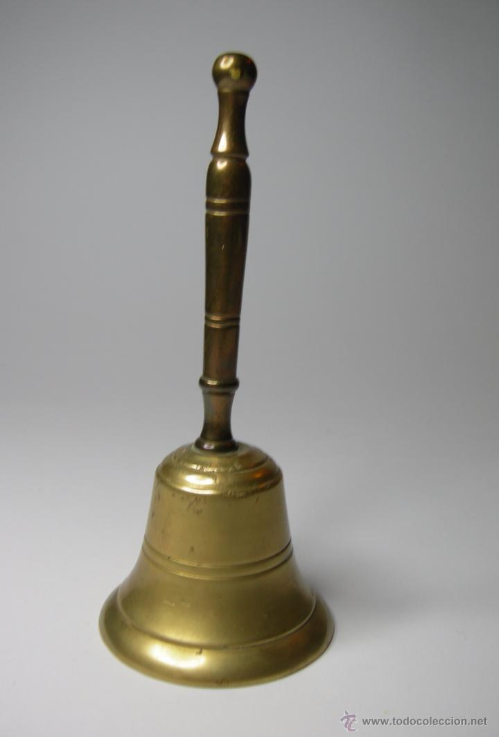 Antig&uuml;edades: CAMPANILLA DE BRONCE 13 CM - Foto 2