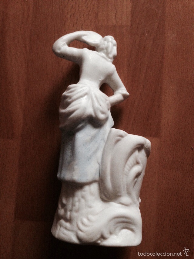 Antig&uuml;edades: Figura de biscuit.12 cm - Foto 2