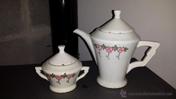 Antig&uuml;edades: cafetera y azucarero antiguos - Foto 1