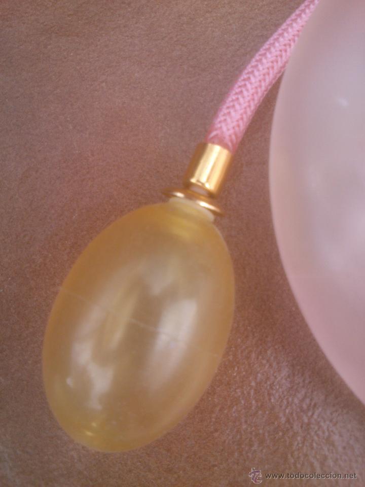 Antig&uuml;edades: PERFUMERO ANTIGUO DE CRISTAL ROSA - Foto 4