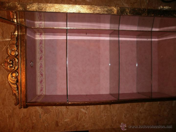 Antig&uuml;edades: VITRINA ESTILO LUIS XV ESTILO IMPERIO AL PAN DE ORO - Foto 10