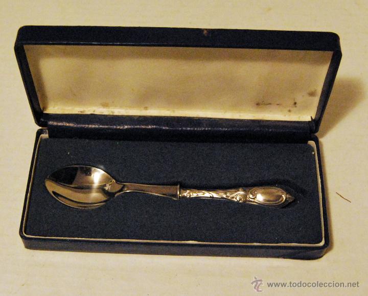 Antig&uuml;edades: Estuche con cuchara - PIEZA ANTIGUA - Foto 1