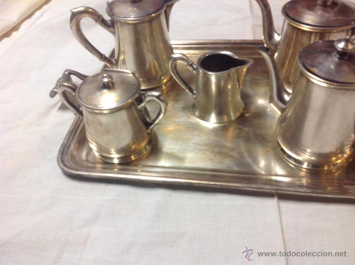 Antig&uuml;edades: juego de cafe plateado - Foto 3