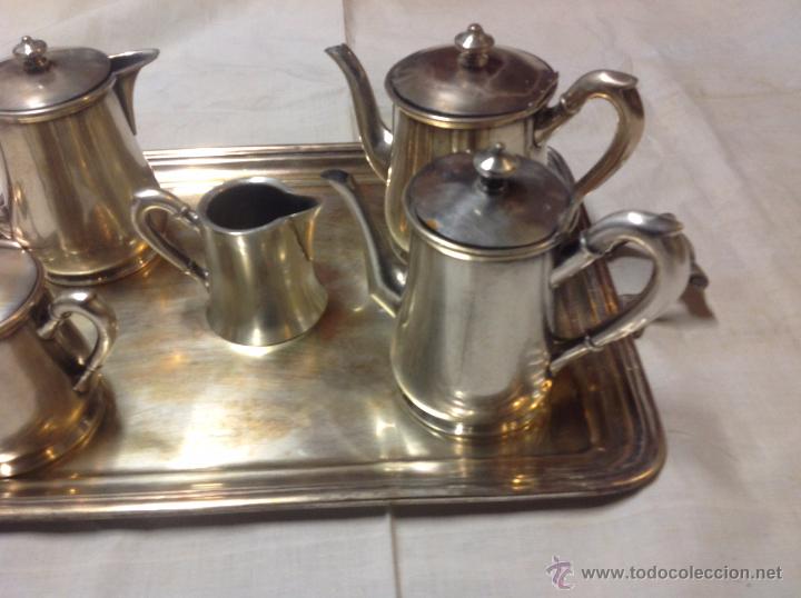 Antig&uuml;edades: juego de cafe plateado - Foto 7