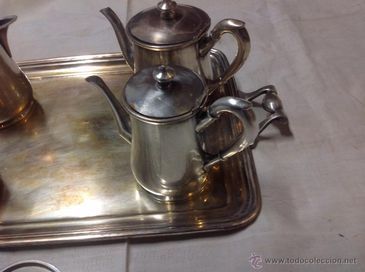 Antig&uuml;edades: juego de cafe plateado - Foto 8