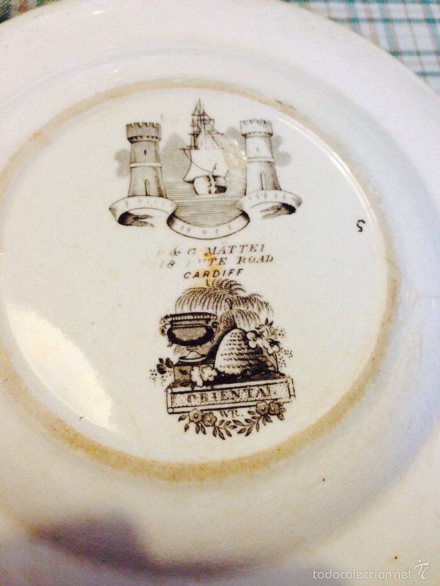 Antig&uuml;edades: Fant&aacute;stico trio de platos ingleses - Foto 3