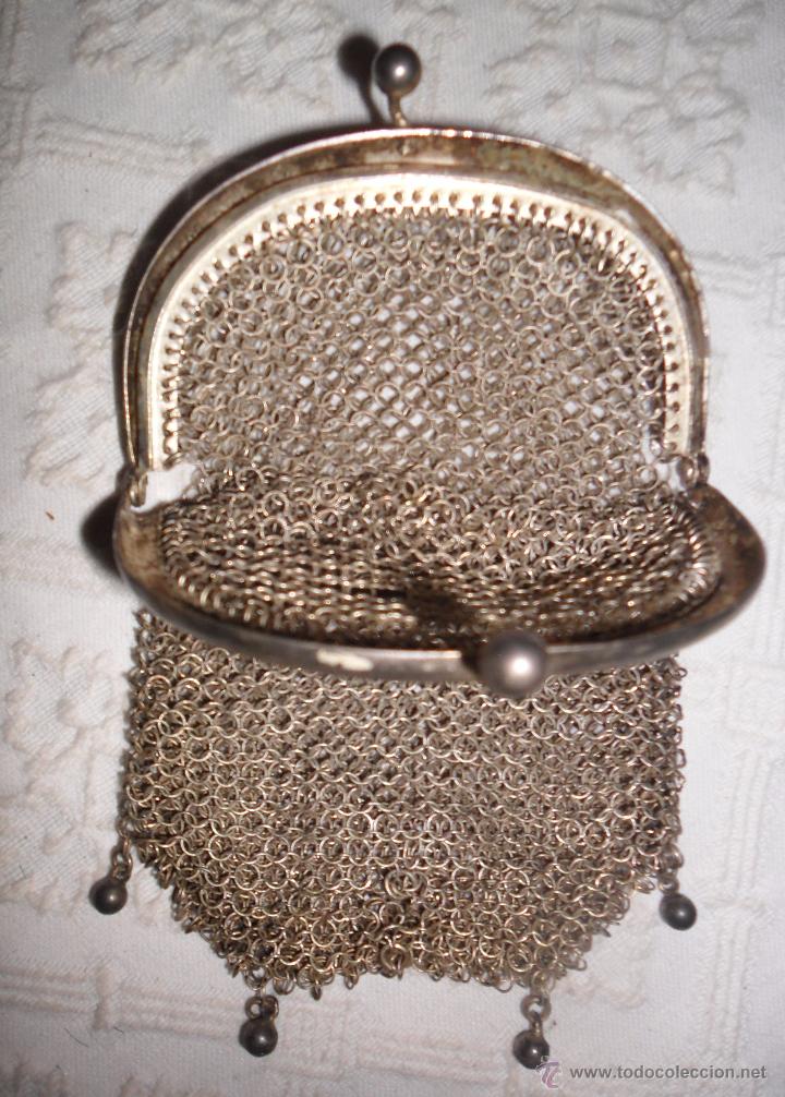 Antig&uuml;edades: Antiguo bolso monedero malla - Foto 7