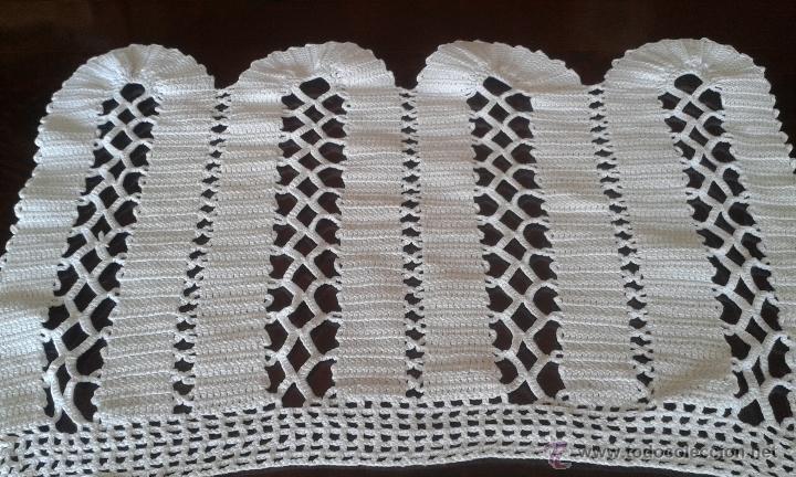 Antig&uuml;edades: CONJUNTO DE 5 PA&Ntilde;ITOS DE CROCHET. - Foto 2