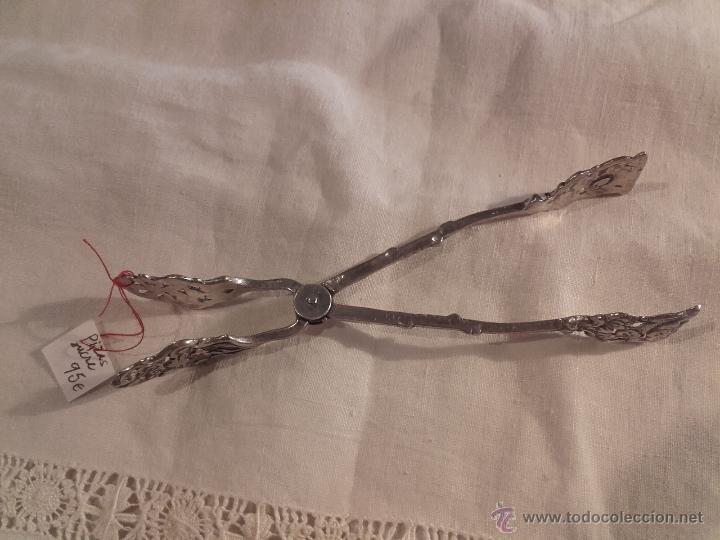 Antig&uuml;edades: pinza plata azucar - Foto 2