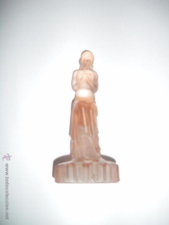 Antig&uuml;edades: Centro de mesa art deco en cristal rosa - Foto 4