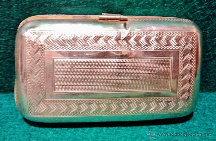 Antig&uuml;edades: Caja de plata con la inscripci&oacute;n Recuerdo. - Foto 2
