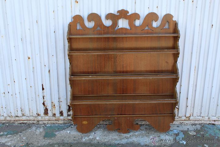 Antig&uuml;edades: REPISA - PLATERA EN MADERA - Foto 3