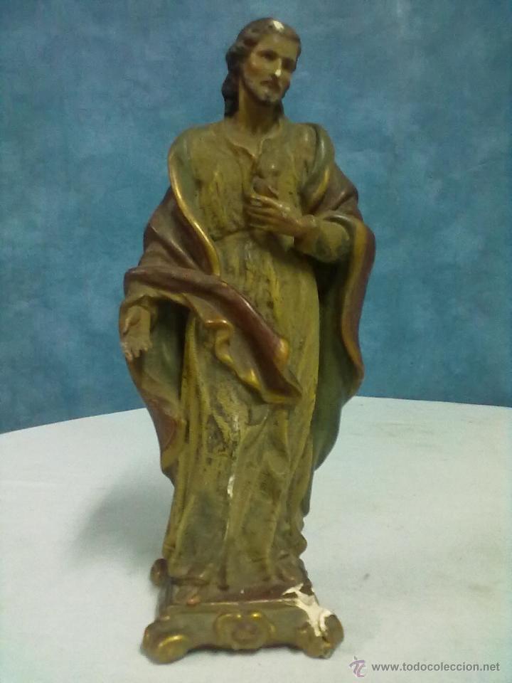 Antig&uuml;edades: SAGRADO CORAZON ERGUIDO PARA RESTAURAR. - Foto 1
