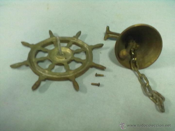Antig&uuml;edades: CAMPANA RUEDA TIMON BRONCE - Foto 5