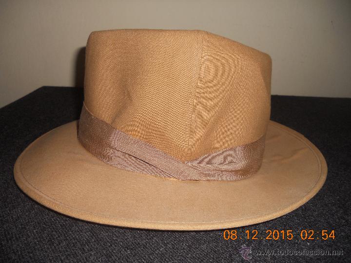 Antig&uuml;edades: ANTIGUO SOMBRERO IMPERCORK INDEFORMABLE FRANCES MARQUE DE POSEE - Foto 2