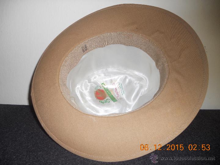 Antig&uuml;edades: ANTIGUO SOMBRERO IMPERCORK INDEFORMABLE FRANCES MARQUE DE POSEE - Foto 5