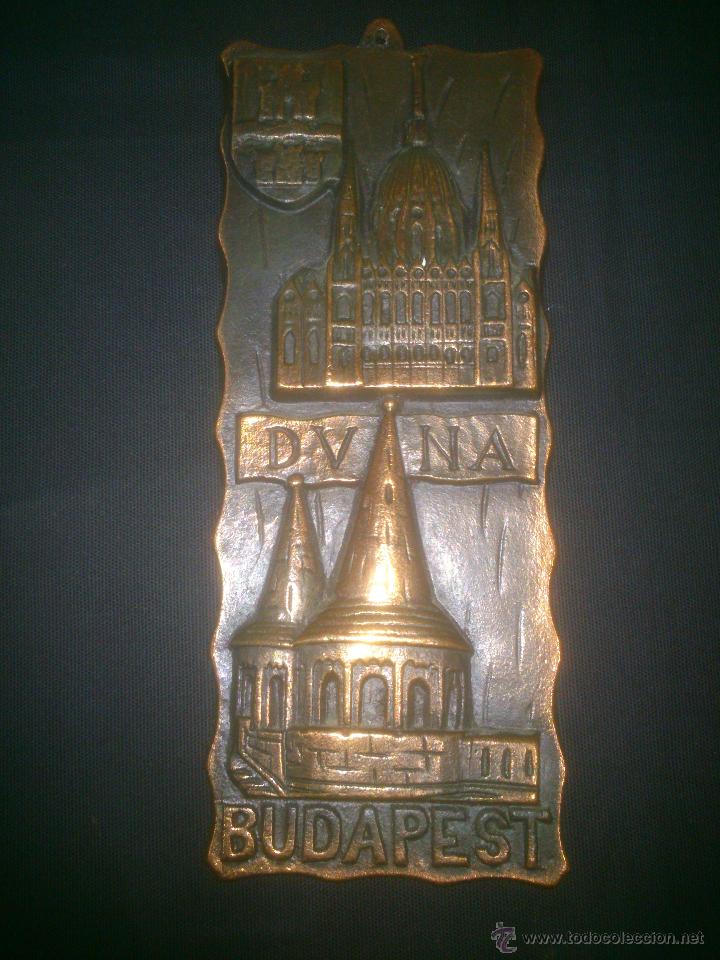 Antig&uuml;edades: PLACA BUDAPEST.9X23CM - Foto 1