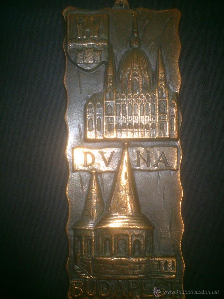 Antig&uuml;edades: PLACA BUDAPEST.9X23CM - Foto 2