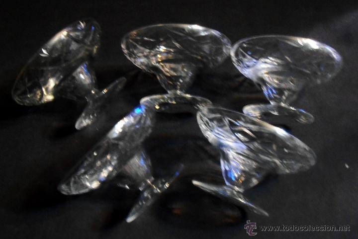 Antig&uuml;edades: 5, CINCO COPAS DE POSTRE, DE CRISTAL MUY ANTIGUAS - Foto 1