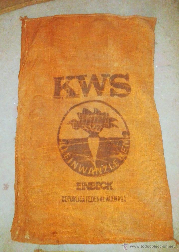 Antig&uuml;edades: SACO DE ARPILLERA KWS POLYBETA. APROXIMADAMENTE 61 X 97 CM - Foto 1