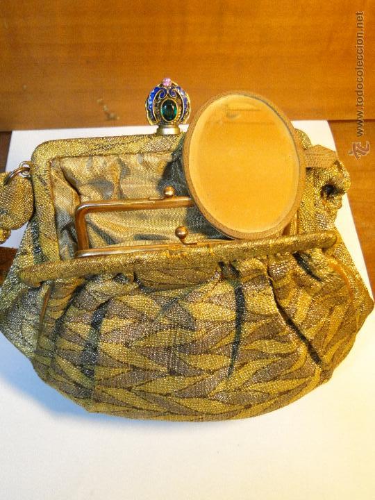 Antig&uuml;edades: ANTIGUO BOLSO MONEDERO CON ESPEJO - Foto 5