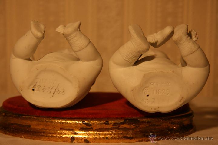 Antig&uuml;edades: Beb&eacute;s de piano en biscuit HEUBACH - Foto 2