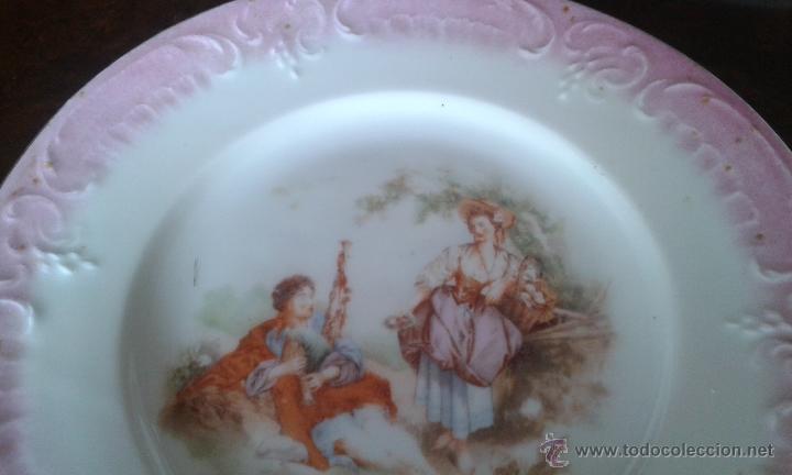 Antig&uuml;edades: BONITO Y ANTIGUO PLATO DE 22,5 CM. - Foto 3
