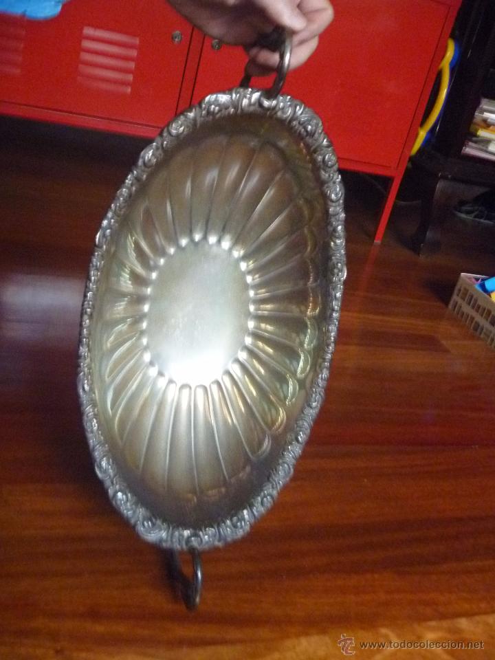 Antig&uuml;edades: centro de mesa punzonado ondulado concha - Foto 7