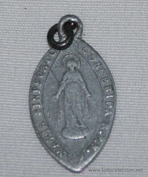 Antig&uuml;edades: MEDALLA ANTIGUA DE ALUMINIO, INMACULADA - Foto 1