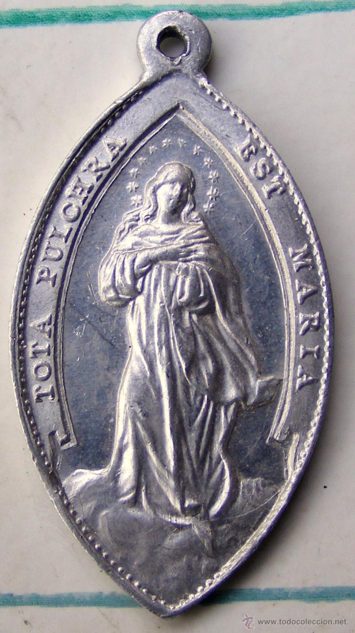 Antig&uuml;edades: MEDALLA DE ALUMINIO - HIJAS DE MARIA - Foto 1