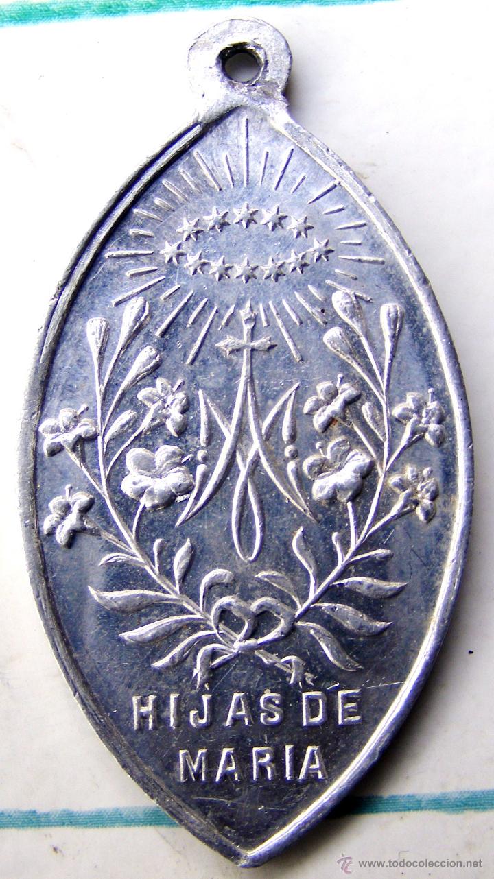 Antig&uuml;edades: MEDALLA DE ALUMINIO - HIJAS DE MARIA - Foto 2