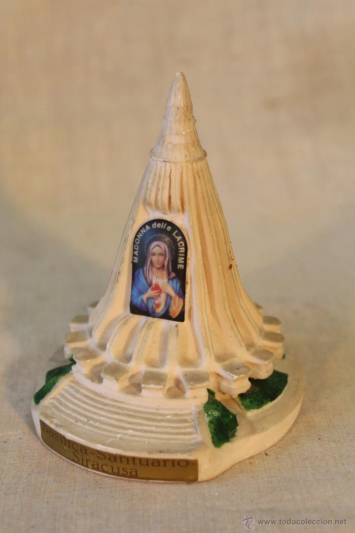 Oggetti Antichi: BASILICA SANTUARIO SIRACUSA EN RESINA - MADONNA DELLE LACRIME