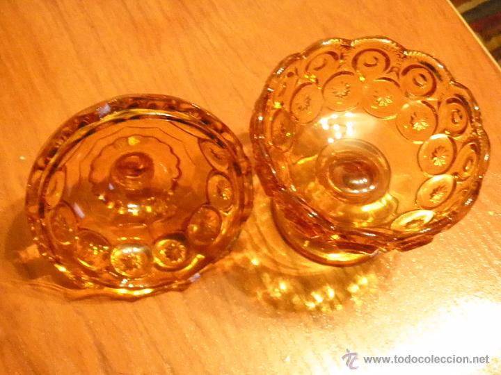 Antig&uuml;edades: BOMBONERA DE CRISTAL AMARILLO - Foto 3