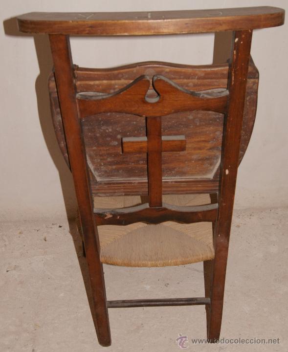 Antig&uuml;edades: Antiguo reclinatorio en madera. - Foto 4