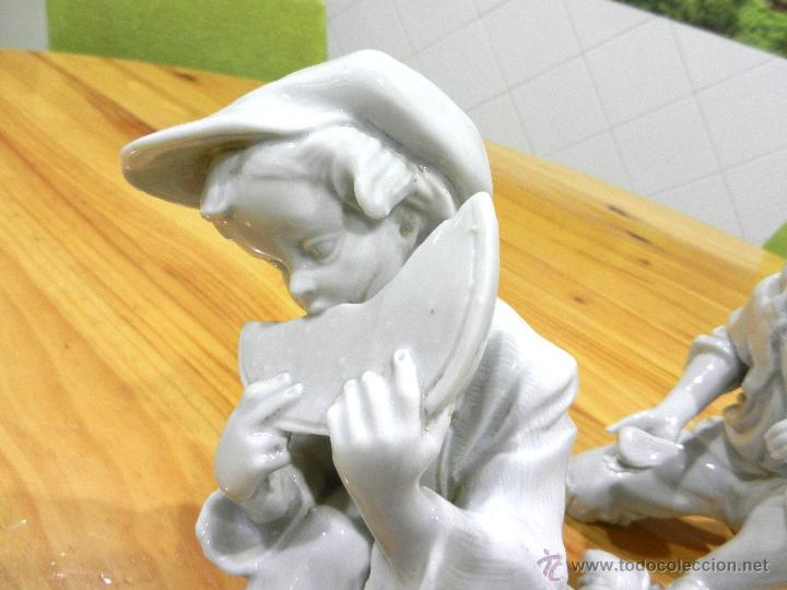Antig&uuml;edades: 2 figuras en porcelana, 21 cms. - Foto 4