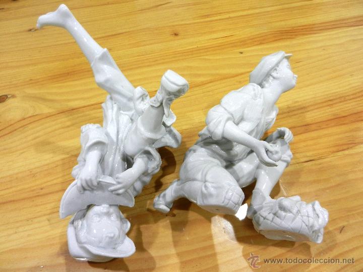 Antig&uuml;edades: 2 figuras en porcelana, 21 cms. - Foto 5