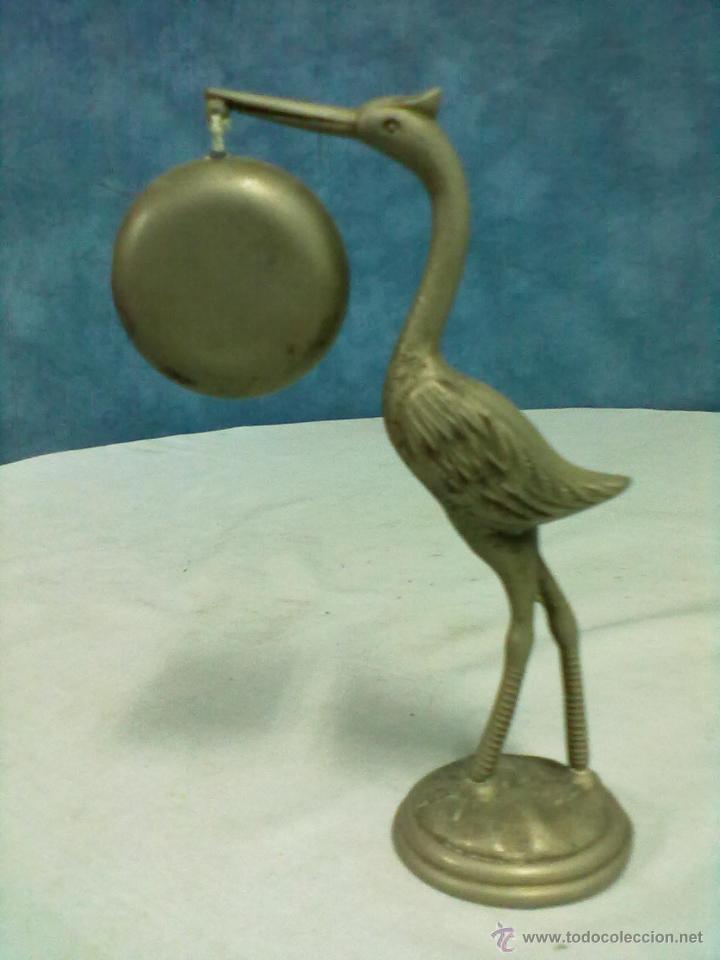 Antig&uuml;edades: FIGURA PAJARO AVE CON TERMOMETRO EN EL PICO - Foto 2