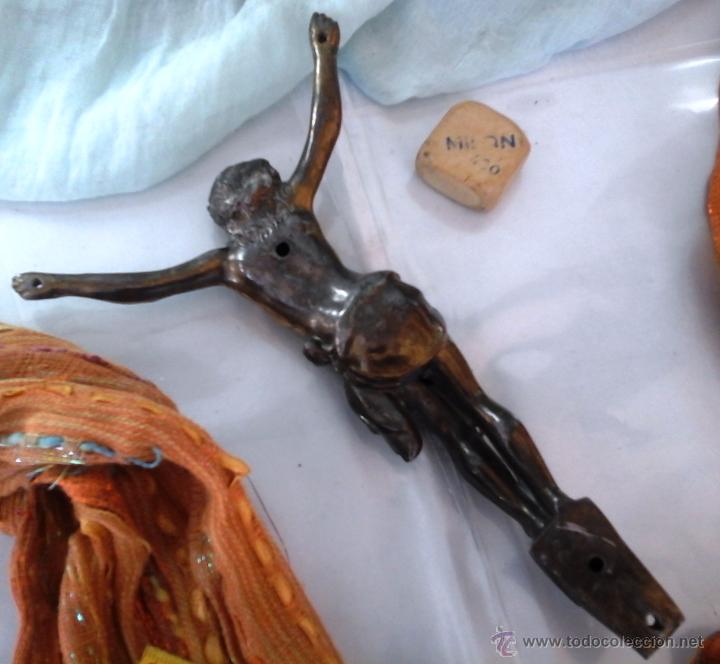 Antig&uuml;edades: CRISTO EN METAL. VIEJO: - Foto 3